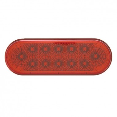 LUZ OVALADA COLOR ROJO CON 12 LED