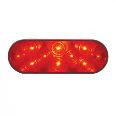 LUZ OVALADA COLOR ROJO CON 10 LED