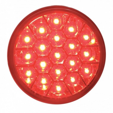 LUZ DE 4" COLOR ROJO CON 19 LED