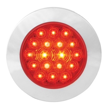 LUZ LED ROJA DE 4" CON CONECTOR