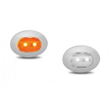 LUZ LED OVALADA AMBAR/BLANCA