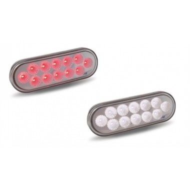 LUZ LED OVALADA ROJA/BLANCA